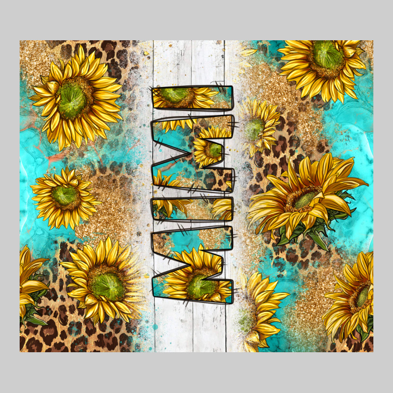 Western Mother's Day Mimi With Turquoise And Sunflowers And Leopard Tu Premium Sweatshirt by TumblerDesignByShophia | Teevron