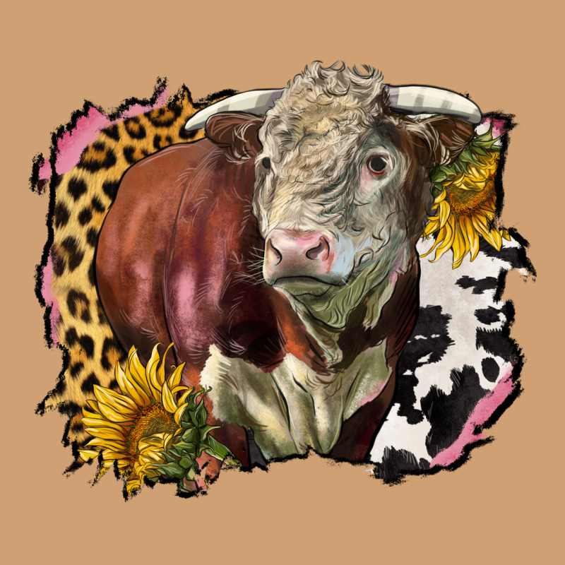 Hereford Bull Western Background Vintage Tee by LillyAllenDesigns | Teevron