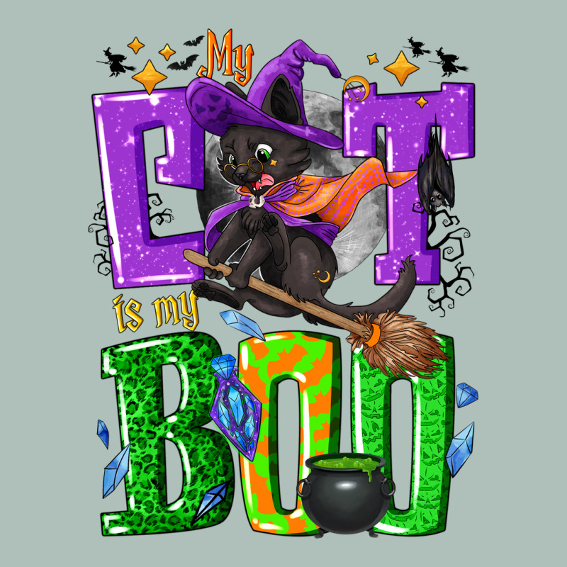 My Cat Is My Boo Halloween Heavyweight Hoodie by NancyCooperArtShop | Teevron
