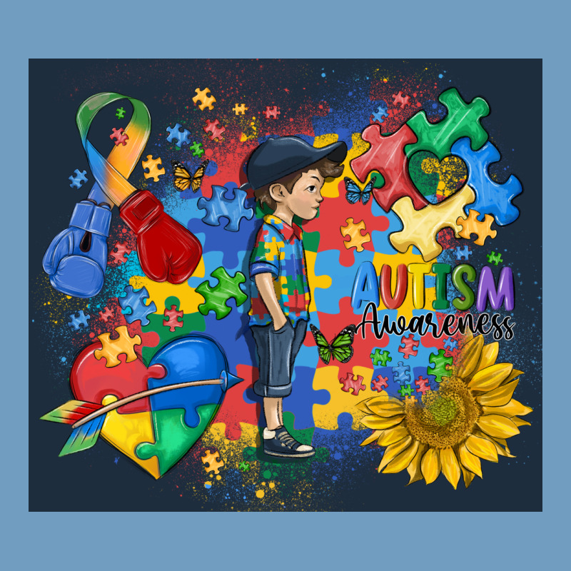 Autism Awareness Urban Heavy Tee by MaliasSmallBusiness | Teevron