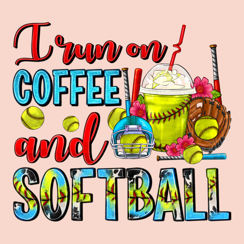 I Run On Coffee And Softball Frappe Urban Hoodie by FaDigitalArtStudio | Teevron