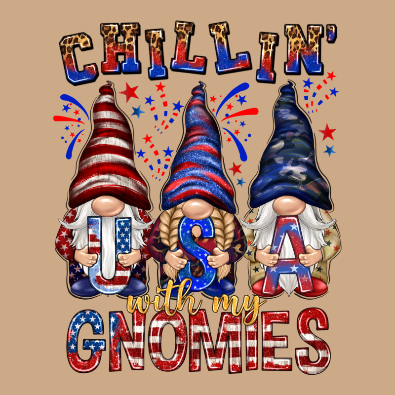 Chilling With My Gnomies With Usa Vintage Hoodie by NancyCooperArtShop | Teevron
