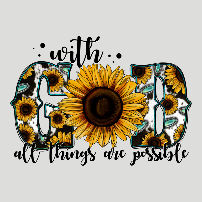 With God All Things Are Possible Sunflower Zipper Hoodie by Jasminsmagicworld | Teevron
