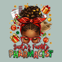 Santas Favorite Pharmacist Afro Messy Bun Heavyweight Hoodie | Teevron