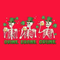 Drink Drank Drunk St. Patricks Day Skeletons Classic Tee | Teevron