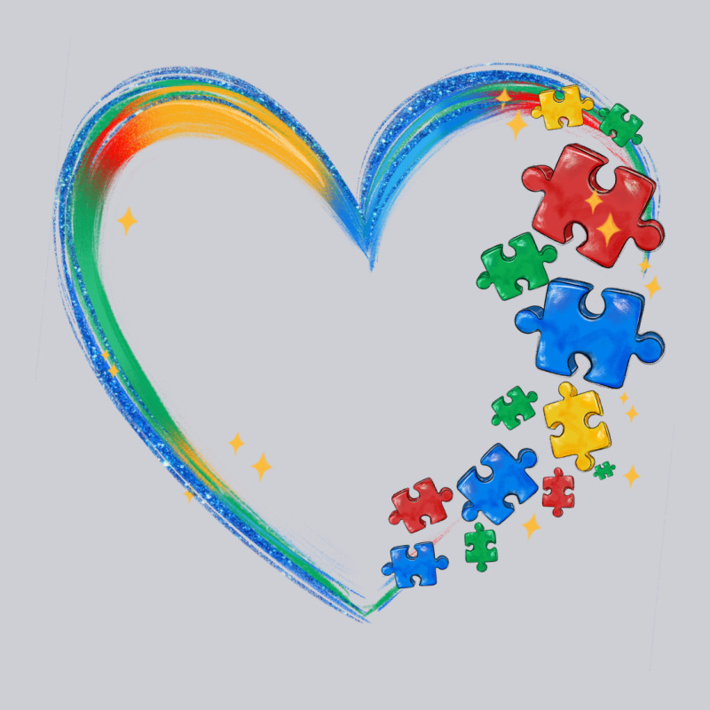 Autism Heart Heavyweight Sweatshirt by MaliasSmallBusiness | Teevron