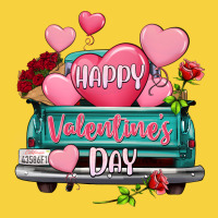 Happy Valentine's Day Turquoise Truck Premium Sweatshirt | Teevron