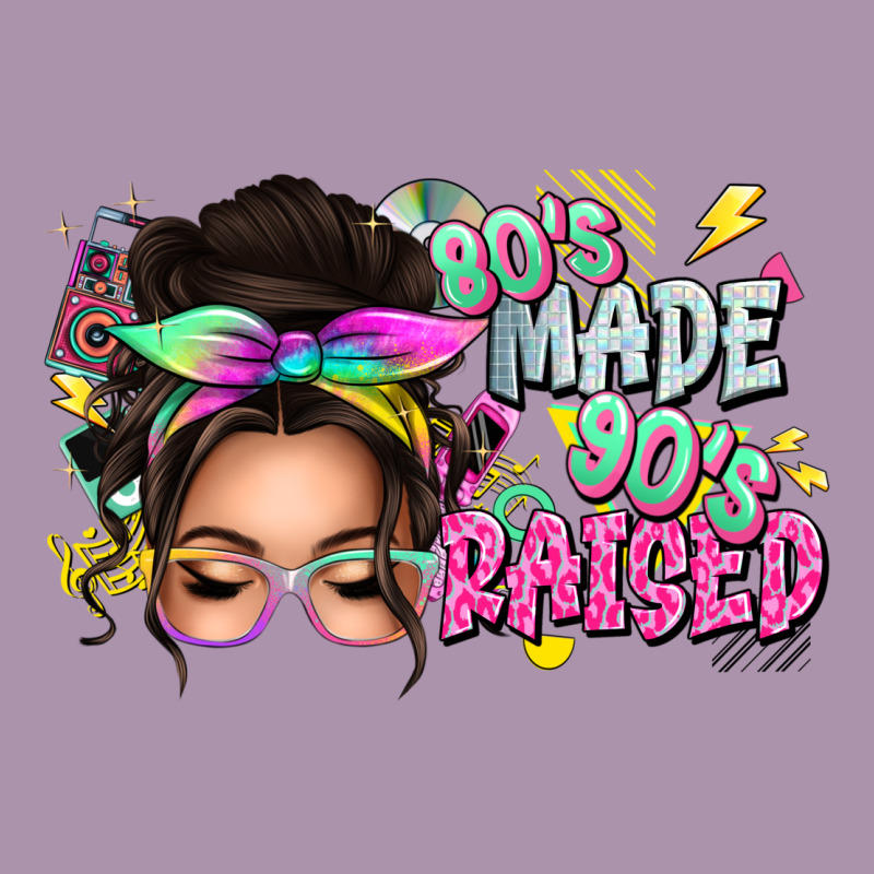 80s Made 90s Raised Messy Bun Heavyweight Hoodie by texasbilliewilder | Teevron