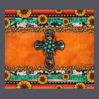 Sunflowers Cross Aztec Pattern Vintage Hoodie | Teevron