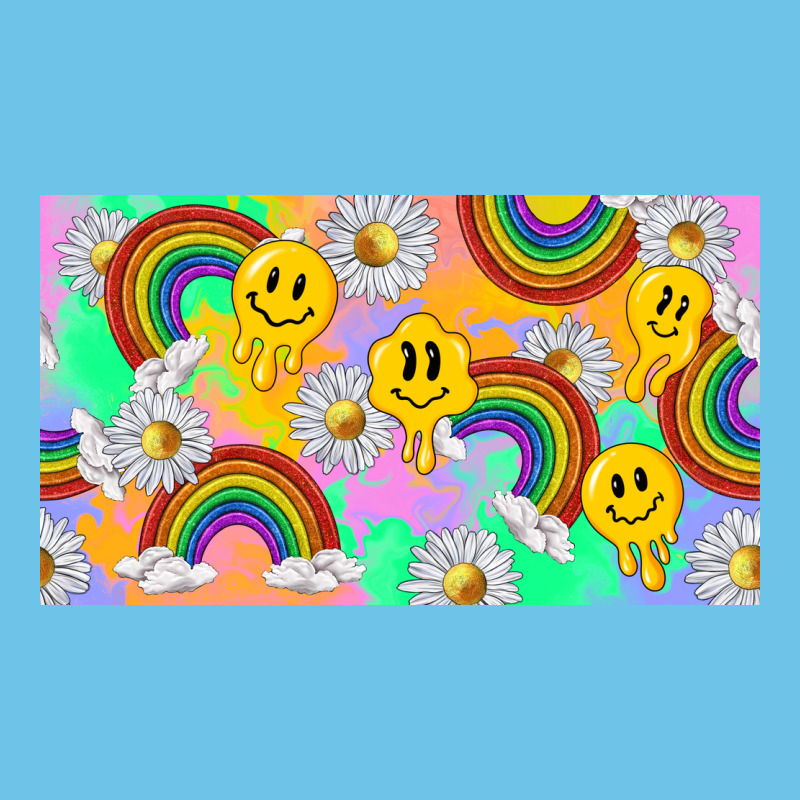 Smile Faces And Rainbow And Daisys Premium Sweatshirt by TumblerDesignByShophia | Teevron