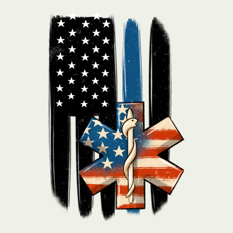 Ems American Flag Urban Heavy Tee by MaliasSmallBusiness | Teevron