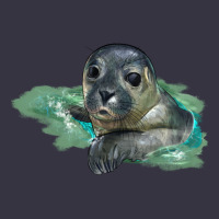 Sea Seal Face Illustrations Vintage Hoodie | Teevron