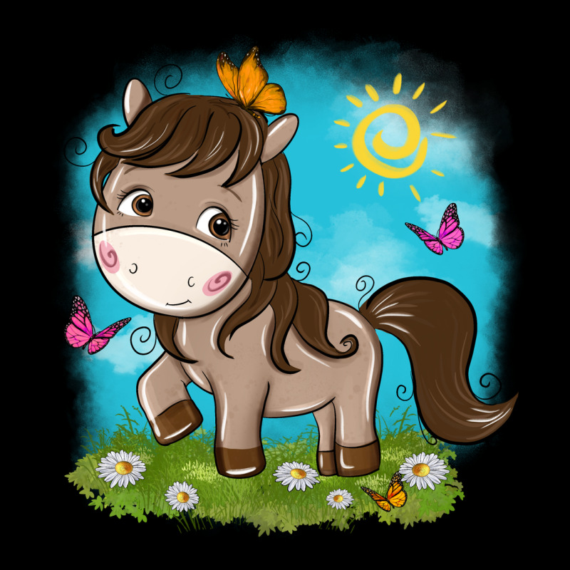 Little Cute Horse Long Sleeve Tee by NancyCooperArtShop | Teevron