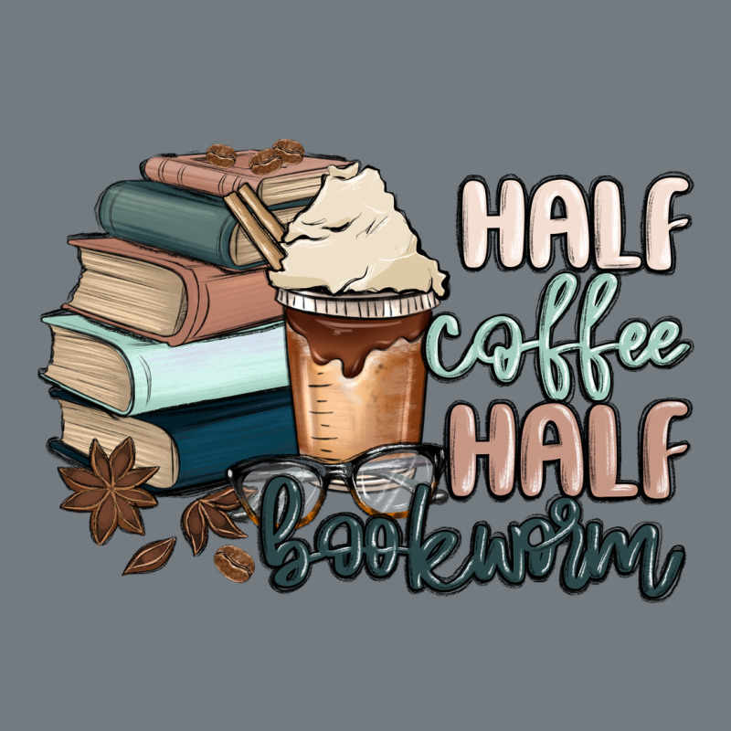 Half Coffee Half Bookworm Heavyweight Sweatshirt by MaliasSmallBusiness | Teevron