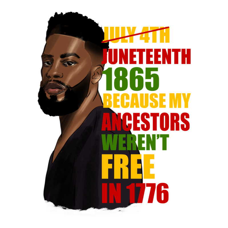 Juneteenth 1885 Because My Ancestors Weren't Free In 1776 Black Man Premium Tee by HRA Design Shop | Teevron