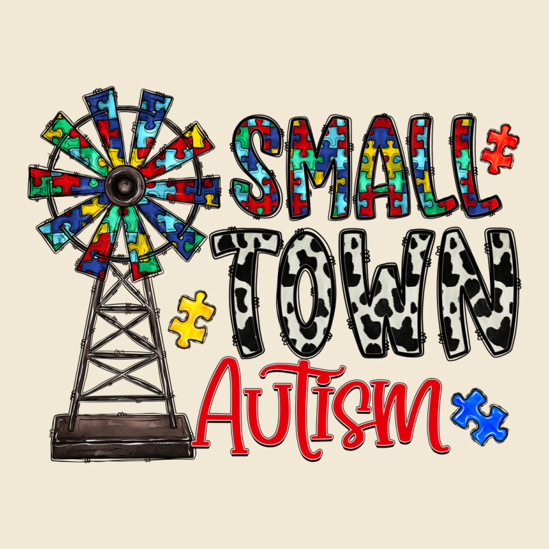 Small Town Autism Premium Tee by CowhideDigitalArt | Teevron