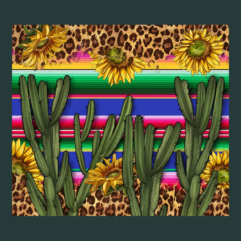 Western Desert With Leopard And Sunflowers Tumbler Tbs Premium Sweatshirt by TumblerDesignByShophia | Teevron