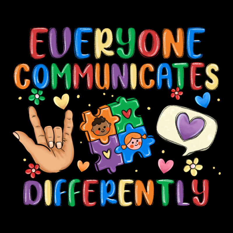 Everyone Communicates Differently Urban Heavy Tee by MaliasSmallBusiness | Teevron