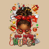 One Merry Nurse Afro Messy Bun Heavyweight Hoodie | Teevron