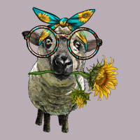 Cute Hempshire Sheep With Eyeglasses Vintage Tee | Teevron