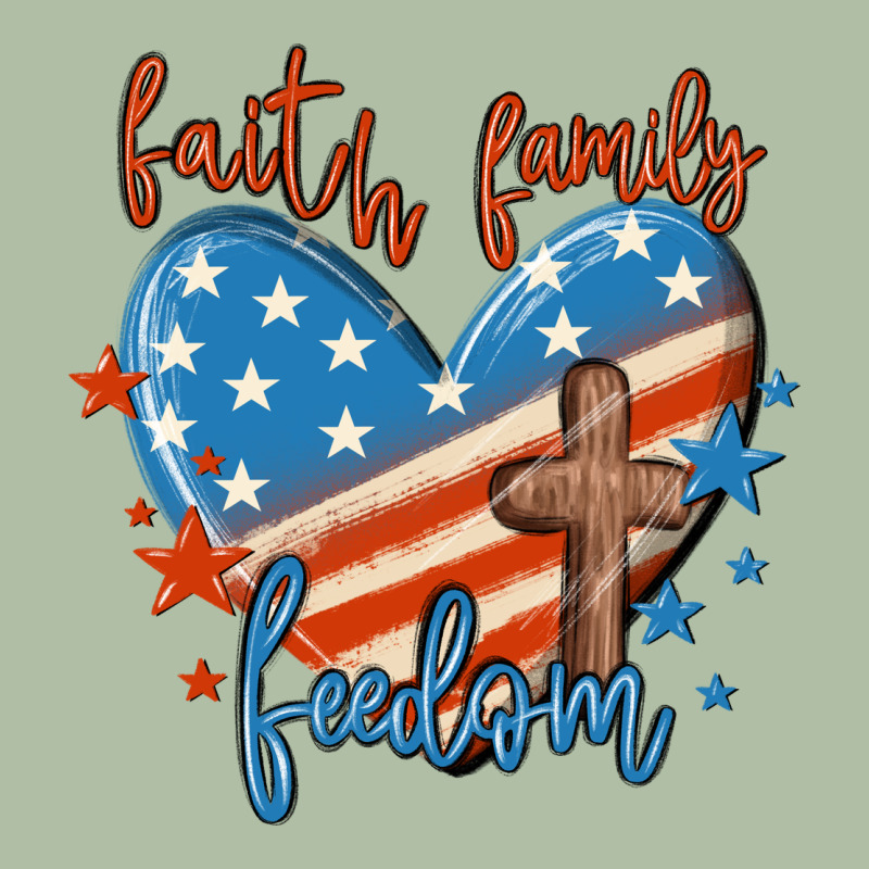 Faith Family Freedom Urban Heavy Tee by MaliasSmallBusiness | Teevron