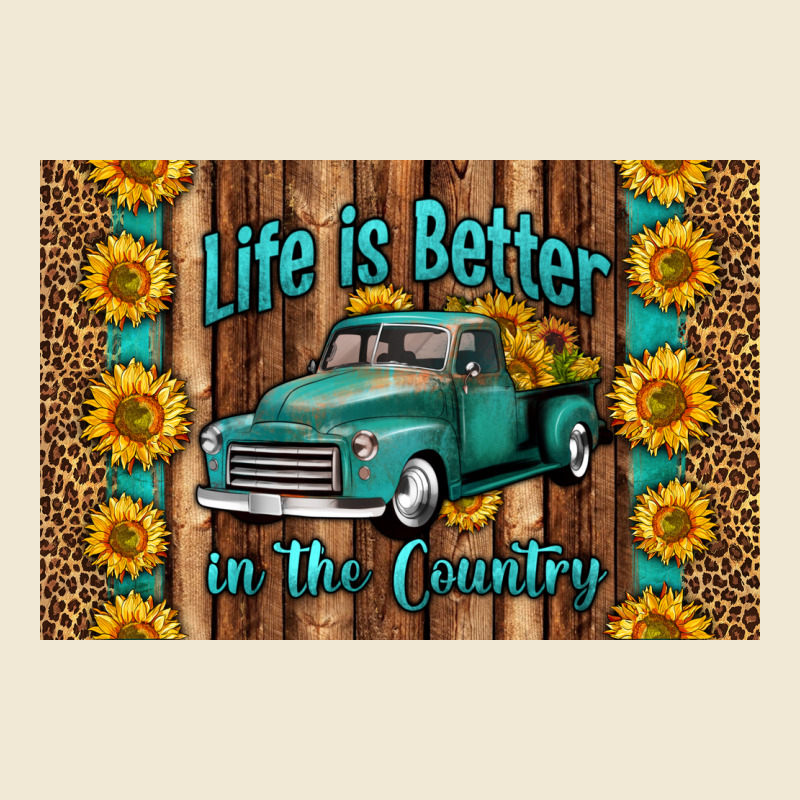 Life Is Better In The Country Skinny Metal Can Holder Ladies Tee by HRA Design Shop | Teevron