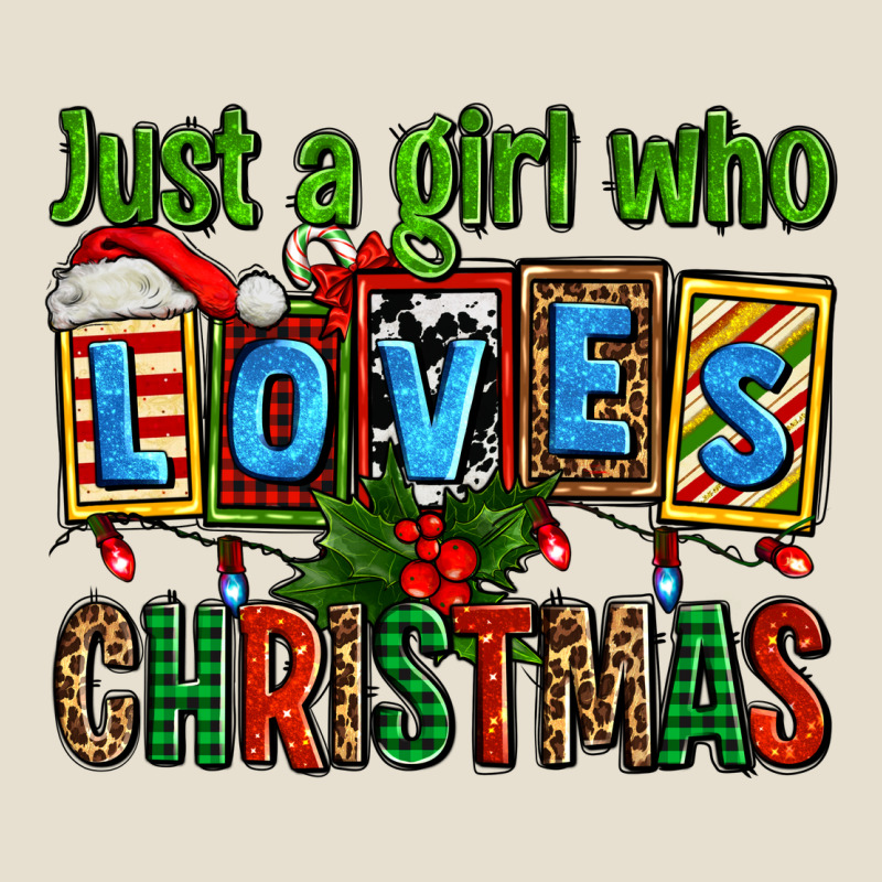 Just A Girl Who Loves Christmas Urban Heavy Tee by AdoDesignShop | Teevron