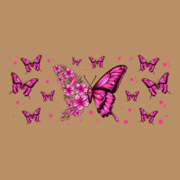 Floral Breast Cancer Butterfly Vintage Hoodie | Teevron