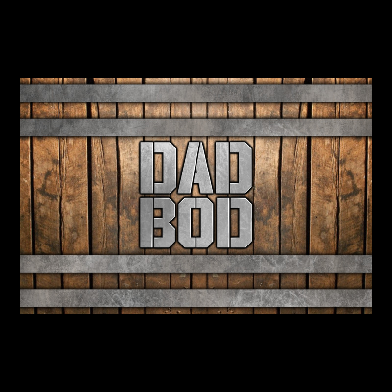 Dad Bod Whiskey Barrel Skinny Metal Can Holder Ladies Tee by HRA Design Shop | Teevron