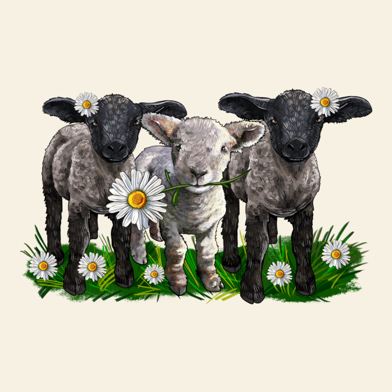 Baby Sheeps With Daisies Vintage Tee by LillyAllenDesigns | Teevron
