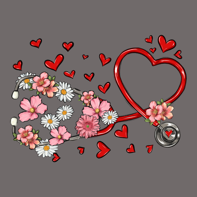 Valentine's Day Stethoscope Urban Heavy Tee by MaliasSmallBusiness | Teevron