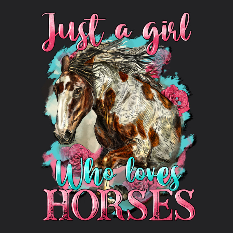 Just A Girl Who Loves Horses Mustang Vintage Tee by LillyAllenDesigns | Teevron