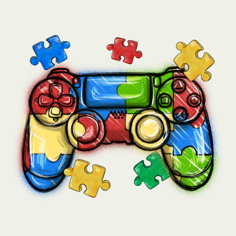 Autism Awareness Video Game Controller Urban Heavy Tee by MaliasSmallBusiness | Teevron
