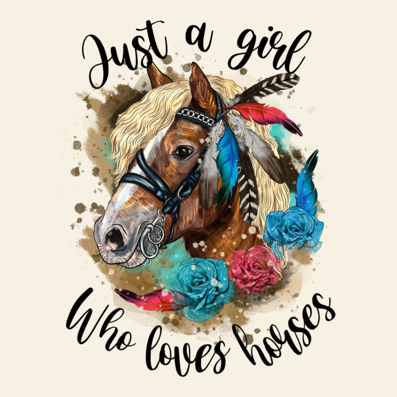 Just A Girl Who Loves Horses Haflinger Vintage Tee by LillyAllenDesigns | Teevron