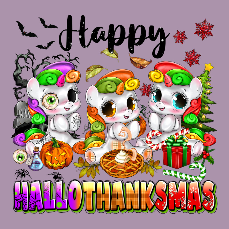 Happy Hallothanksmas Unicorns Heavyweight Hoodie by texasbilliewilder | Teevron