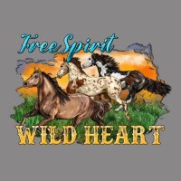Free Spirit Wild Heart 3 Horses Vintage Tee | Teevron