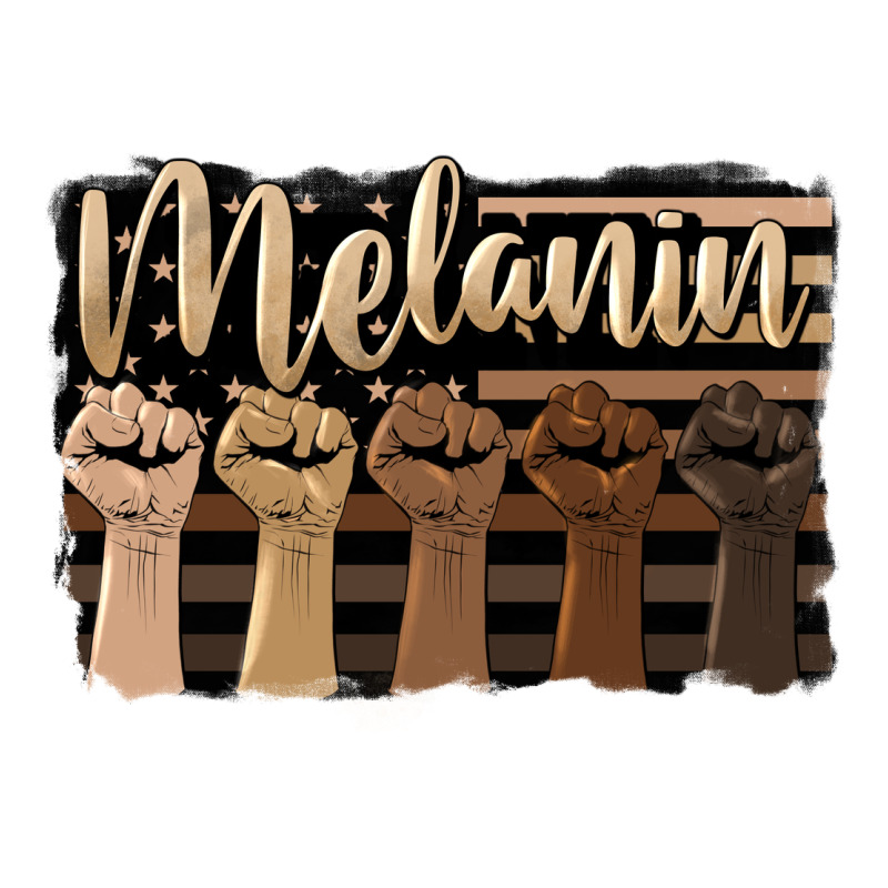 Melanin American Flag Premium Tee by HRA Design Shop | Teevron