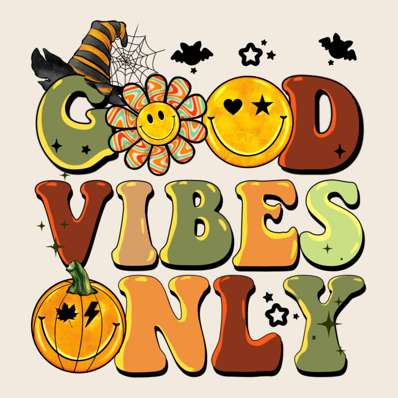Halloween Good Vibes Only Zipper Hoodie by BarkalooDesign | Teevron