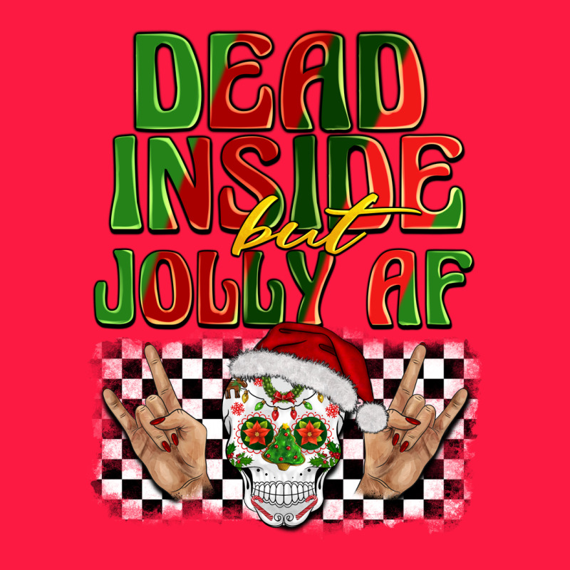 Dead Inside But Jolly Af Zipper Hoodie by BarkalooDesign | Teevron