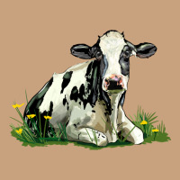 Holstein Cow Sitting Vintage Tee | Teevron
