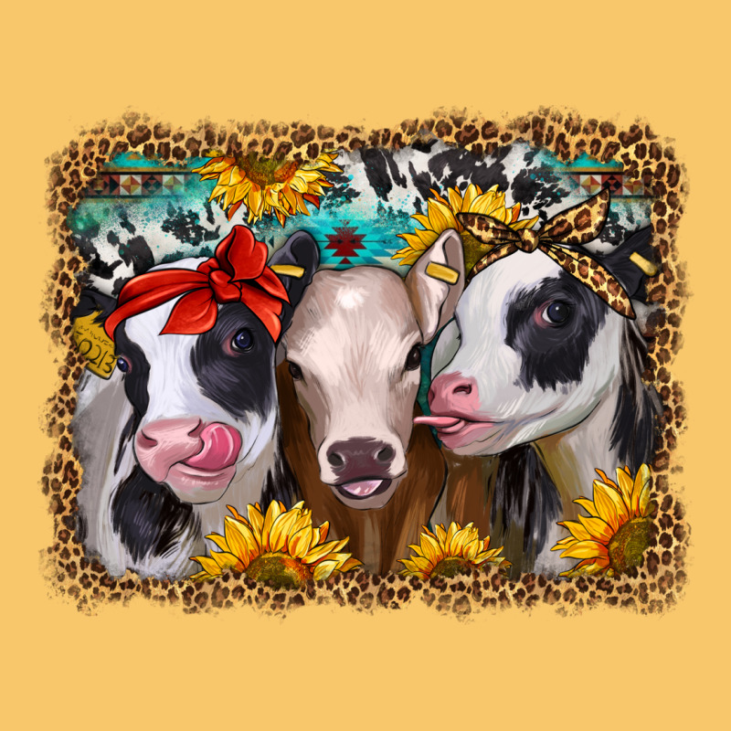 Western Sunflower Heifers Vintage Hoodie by Jasminsmagicworld | Teevron
