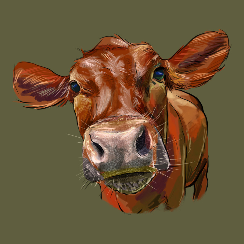 Red Angus Face Vintage Tee by LillyAllenDesigns | Teevron