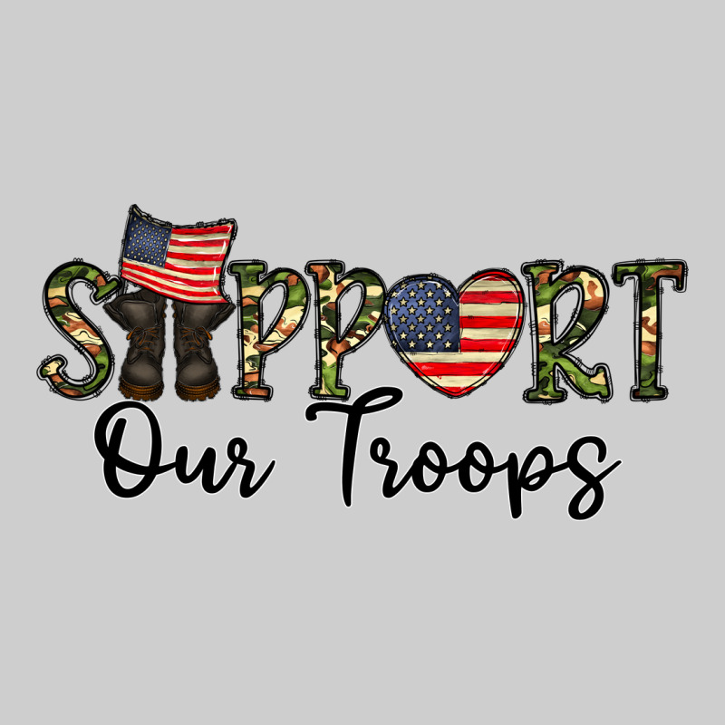 Support Our Troops Premium Tee by CowhideDigitalArt | Teevron