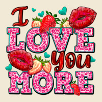 I Love You More With Lips And Strawberry Premium Tee | Teevron