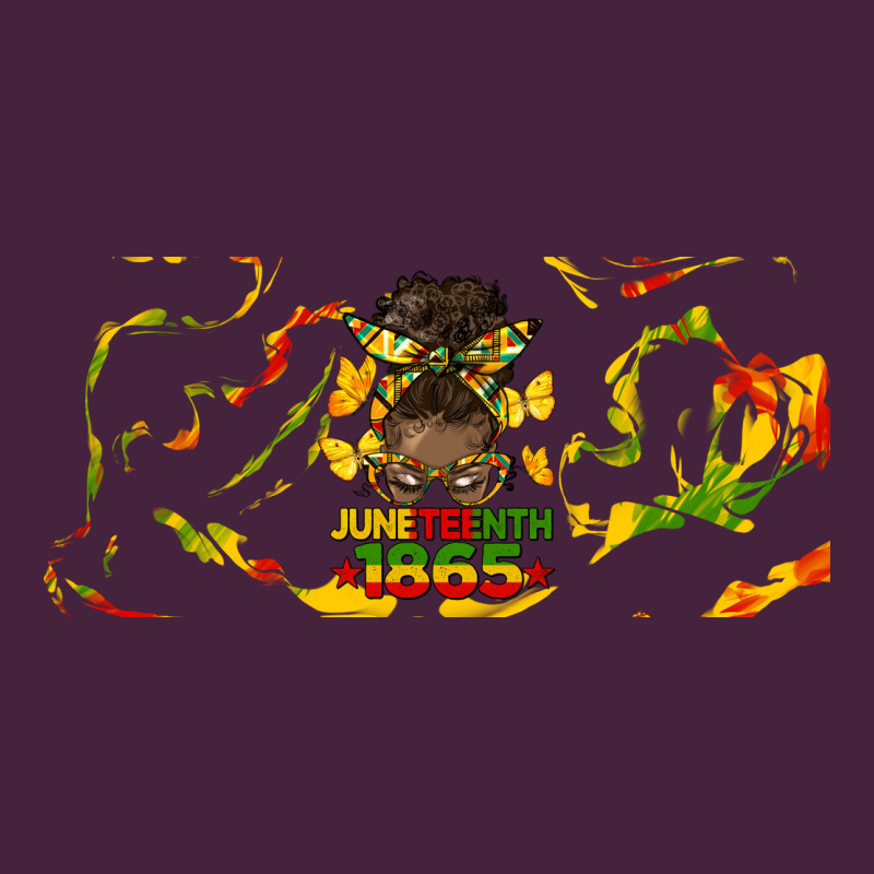 Juneteenth Afro Messy Bun Libbey Glass Premium Tee by HRA Design Shop | Teevron