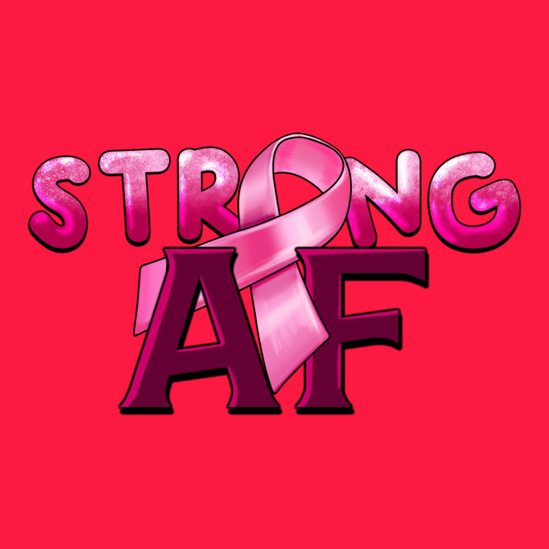 Strong Af Breast Cancer Zipper Hoodie by BarkalooDesign | Teevron