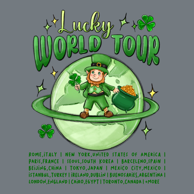 Lucky World Tour St. Patricks Day Heavyweight Sweatshirt by MaliasSmallBusiness | Teevron