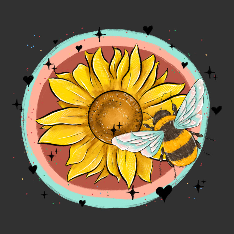 Bee And Sunflower Urban Heavy Tee by MaliasSmallBusiness | Teevron