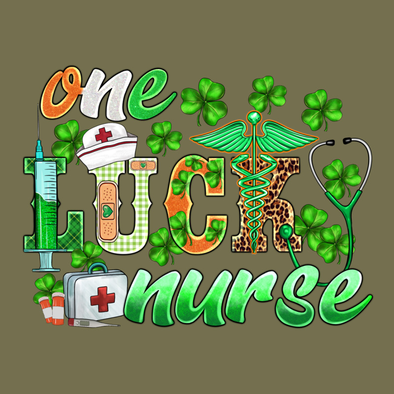 St.patricks One Lucky Nurse Vintage Hoodie by BarkalooDesign | Teevron