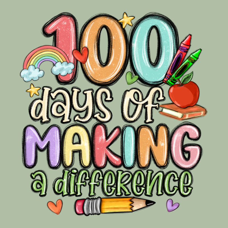 100 Days Of Making A Difference Urban Heavy Tee by MaliasSmallBusiness | Teevron